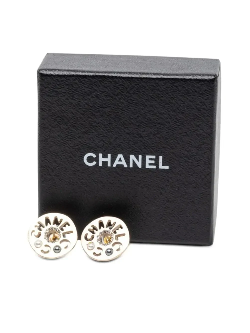 Chanel Pearl Earrings Rhinestone #287752C69B